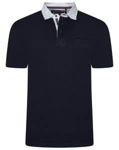 KAM Plain Rugby Polo Shirt Carbon